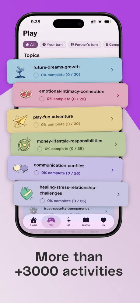 More than 3000 couples games, questions and activities
